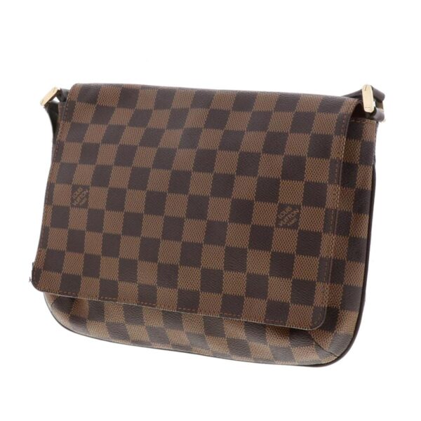 1240004029666 2 Louis Vuitton Musette Tango Shoulder Bag Damier Ebene Brown