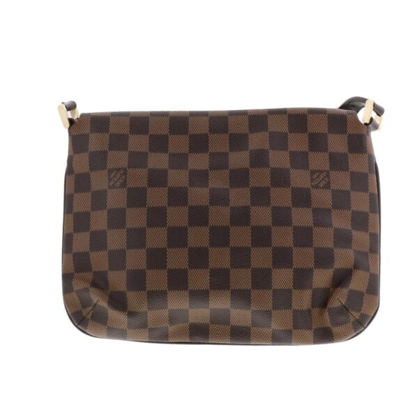 1240004029666 3 Louis Vuitton Musette Tango Shoulder Bag Damier Ebene Brown