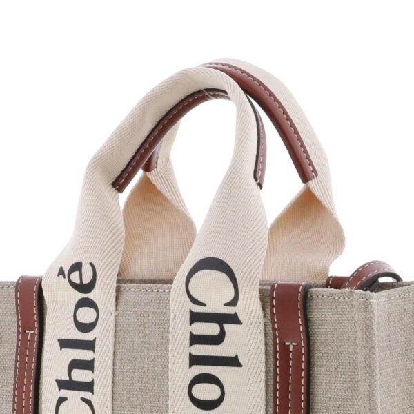 1240004030139 3 Chloe Woody Small 2way Tote Bag Brown