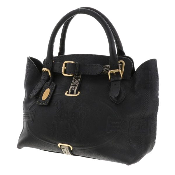 1240004030296 2 1 Fendi Seria Vira Bolges Handbag Black