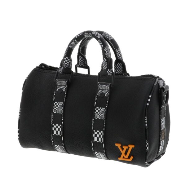 1240004030409 2 Louis Vuitton City Keepall XS Shoulder Bag Distorted Damier Black