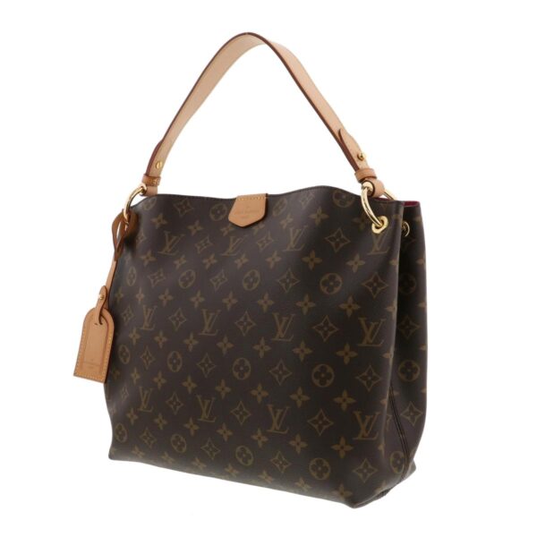 1240004030410 2 Louis Vuitton Graceful PM Shoulder Bag Monogram Pivoine Brown