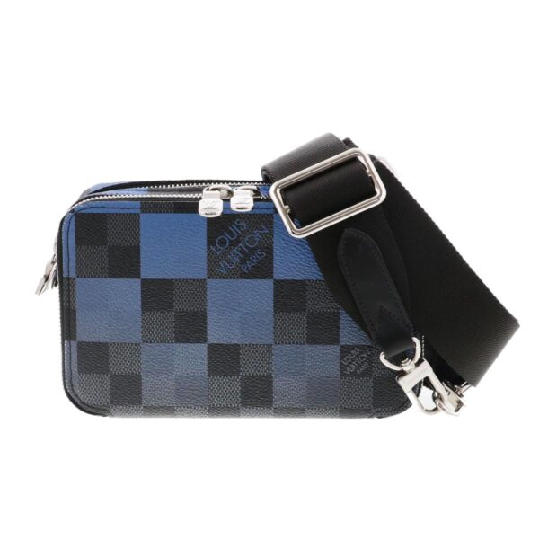 1240004030677 1 1 Louis Vuitton Alpha Wearable Wallet Shoulder Bag Damier Blue