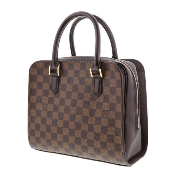 1240004030696 3 1 Louis Vuitton Triana Handbag Damier Ebene Brown