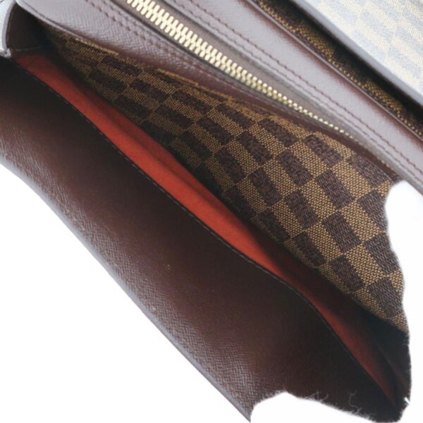 1240004030696 8 1 Louis Vuitton Triana Handbag Damier Ebene Brown