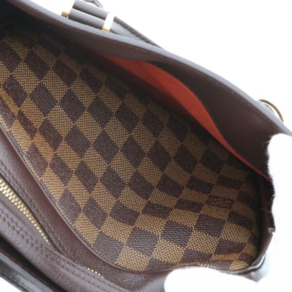 1240004030696 9 1 Louis Vuitton Triana Handbag Damier Ebene Brown