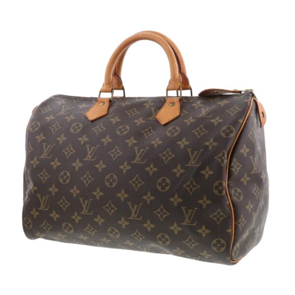 1240004031810 2 Louis Vuitton Speedy 35 Bag Monogram Brown