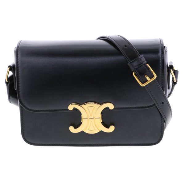 1240004031898 1 Celine Teen Trion Shoulder Bag Black