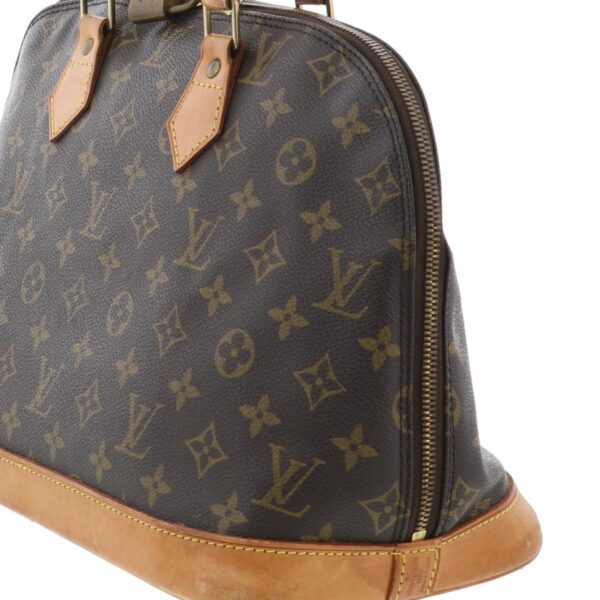 1240005010918 4 Louis Vuitton Alma Monogram Handbag Brown