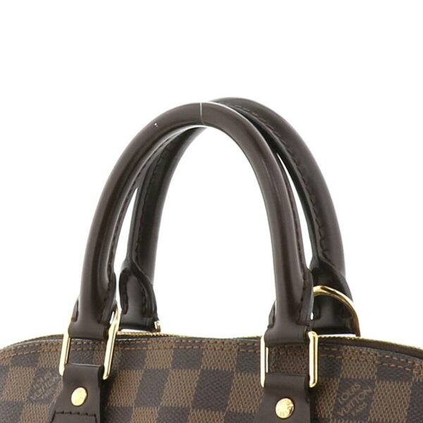 1240005010926 4 Louis Vuitton Alma Damier Ebene Handbag Brown