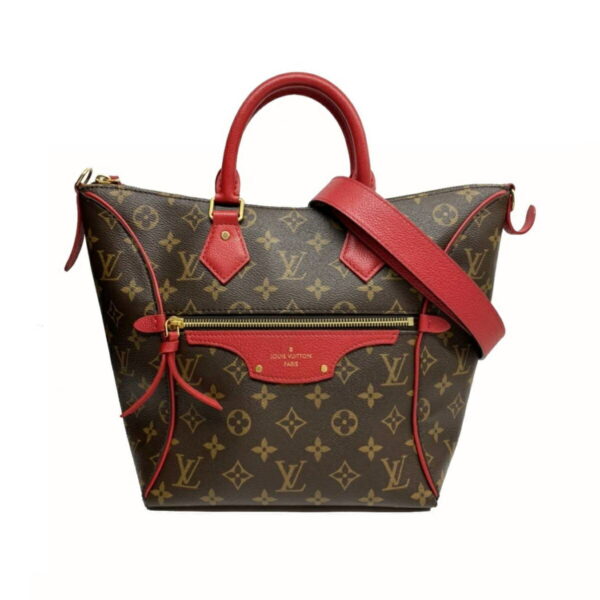 1240005012897 1 Louis Vuitton Tournelle PM Monogram Canvas Handbag Red