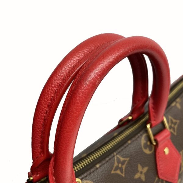 1240005012897 4 Louis Vuitton Tournelle PM Monogram Canvas Handbag Red