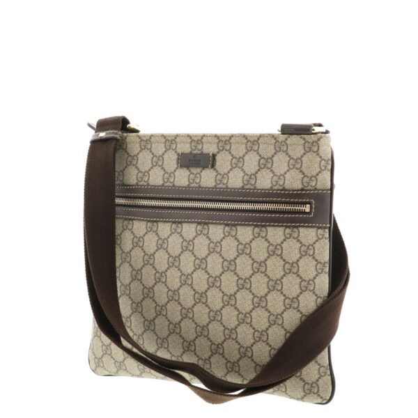 1240005013018 2 Gucci GG Plus Flat Messenger Bag Brown