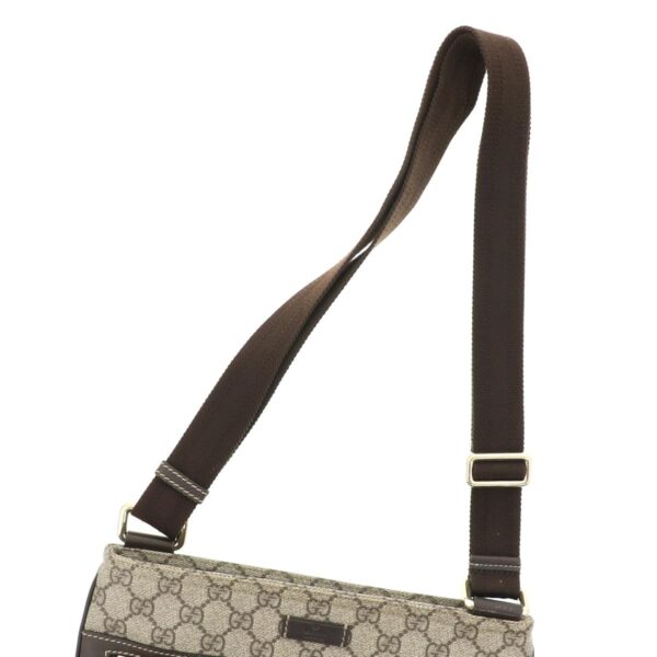 1240005013018 5 Gucci GG Plus Flat Messenger Bag Brown