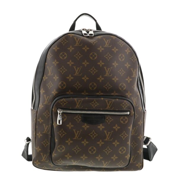 1240005013035 1 Louis Vuitton Josh Monogram Macassar Backpack Black