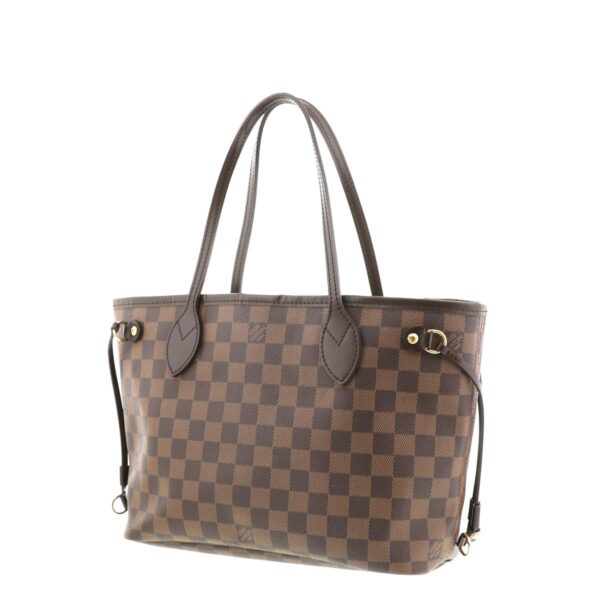 1240005013134 2 Louis Vuitton Neverfull PM Damier Ebene Tote Bag Brown