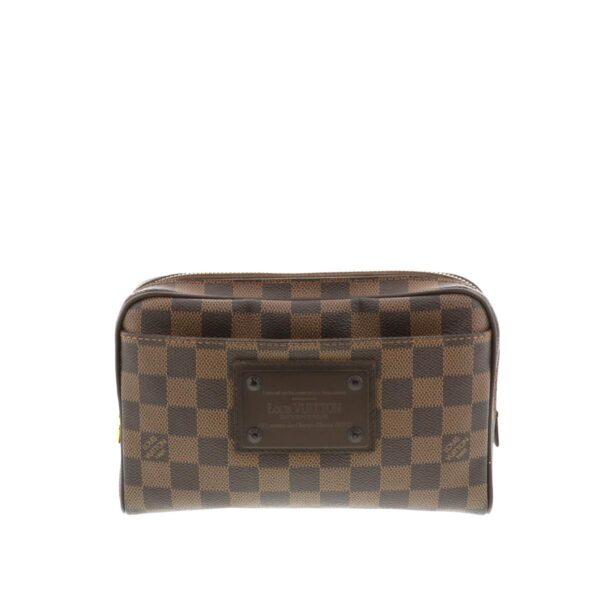 1240005013436 1 Louis Vuitton Bum Bag Damier Ebene Waist Bag Brown