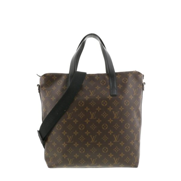 1240005013723 1 Louis Vuitton Kitan Monogram Macassar Shoulder Bag Brown