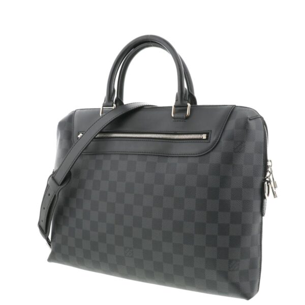 1240005013780 2 Louis Vuitton PDJ NM Damier Graphite Business Bag Black