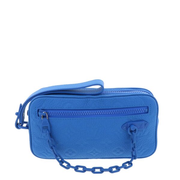 1240005013945 1 Louis Vuitton Taurillon Pochett Volga Handbag Blue