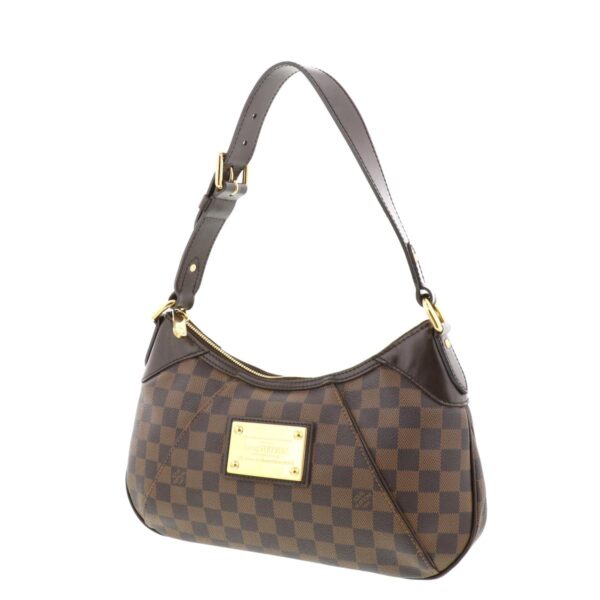 1240005014218 2 Louis Vuitton Damier Ebene PM Shoulder Messenger Bag Brown