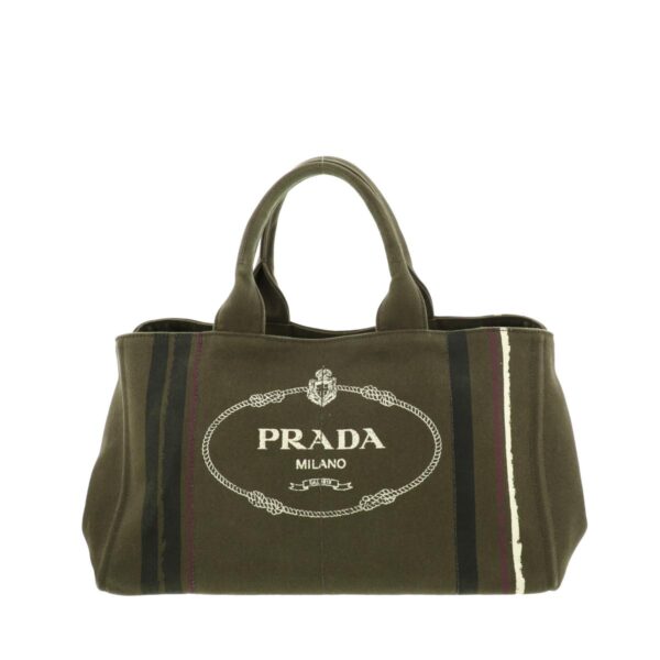 1240005014263 1 Prada Kanapa Shopping Tote Bag Khaki