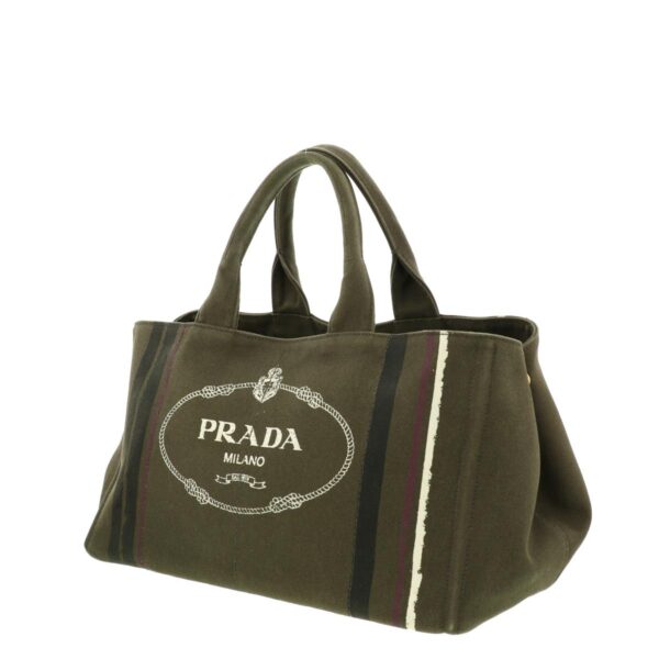 1240005014263 2 Prada Kanapa Shopping Tote Bag Khaki