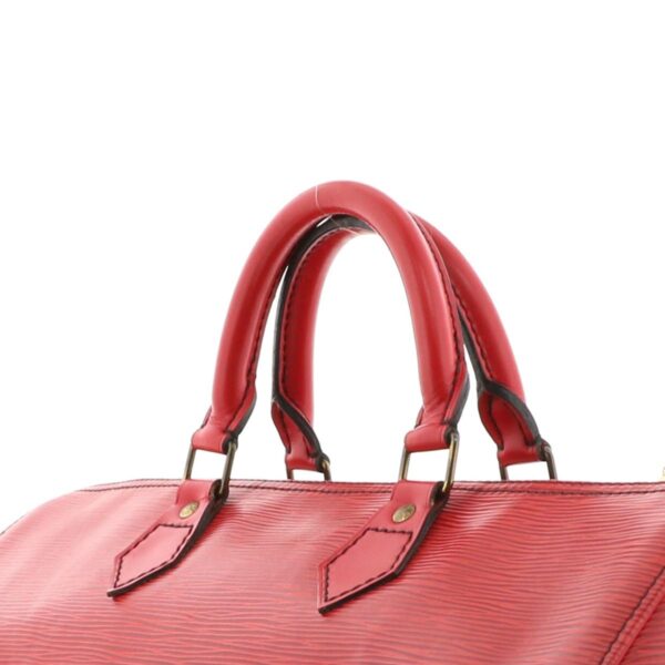 1240005014343 3 Louis Vuitton Speedy 35 Bag Epi Red