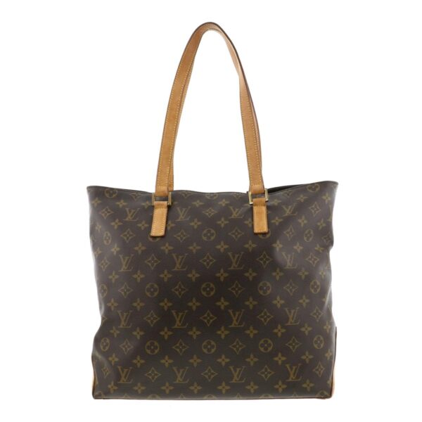 1240005014693 1 Louis Vuitton Monogram Cabas Mezzo Shoulder Tote Bag Brown