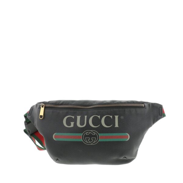 1240005014747 1 Gucci Leather Belt Bag Black