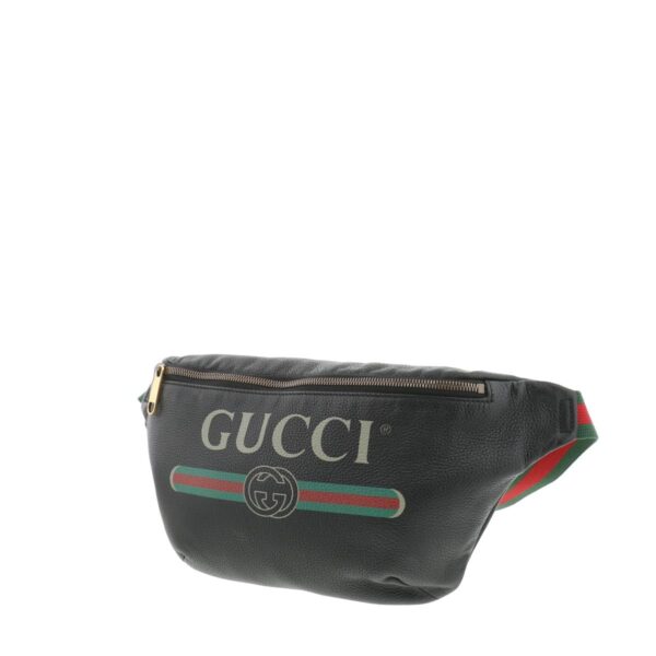 1240005014747 2 Gucci Leather Belt Bag Black