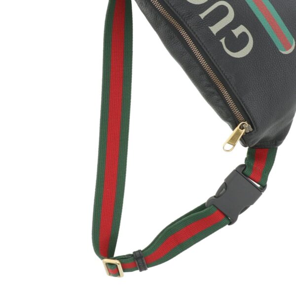 1240005014747 5 Gucci Leather Belt Bag Black