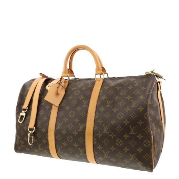 1240005015237 2 Louis Vuitton Keepall Bandouliere 50 Bag Bag Monogram Brown