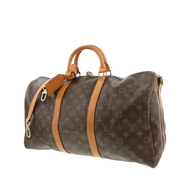 1240005015266 2 Louis Vuitton Keepall Bandouliere 50 Bag Bag Monogram Brown