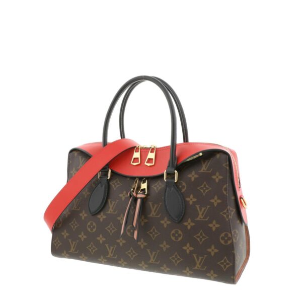 1240005015461 2 Louis Vuitton Tuileries Tote Bag Shoulder Bag Monogram Red