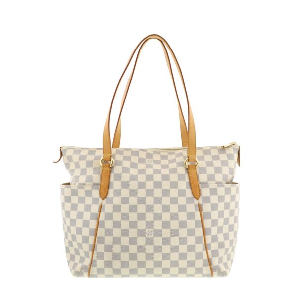 1240005016056 1 Louis Vuitton Totally MM Bag Tote Bag Damier Azur White