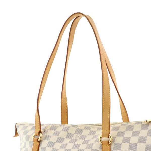 1240005016056 3 Louis Vuitton Totally MM Bag Tote Bag Damier Azur White