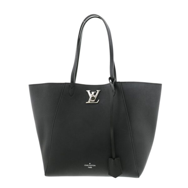 1240005016514 1 Louis Vuitton LockMe Cover Tote Bag Black