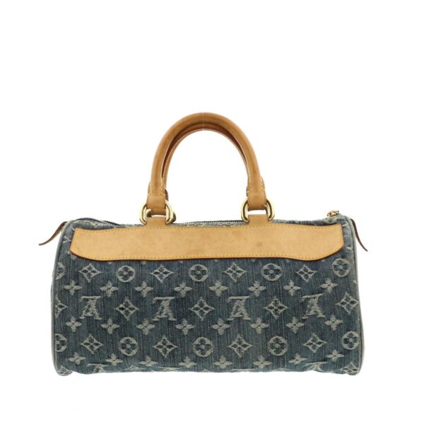 1240005016527 4 Louis Vuitton Neo Speedy Handbag Monogram Denim Indigo