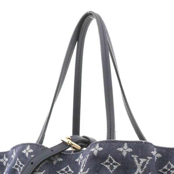 1240005016989 3 Louis Vuitton Noefie MM Shoulder Bag Monogram Denim Navy