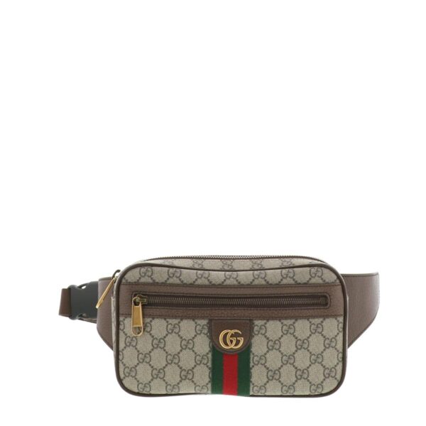 1240005017071 1 Gucci Ophidia GG Supreme Belt Bag Beige