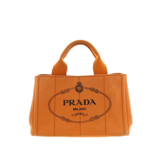 1240005017142 1 Prada Canapa Mini Tote Bag Orange