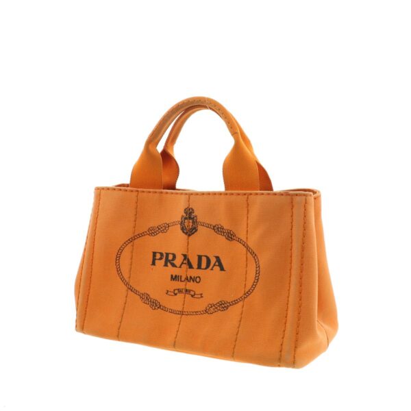 1240005017142 2 Prada Canapa Mini Tote Bag Orange