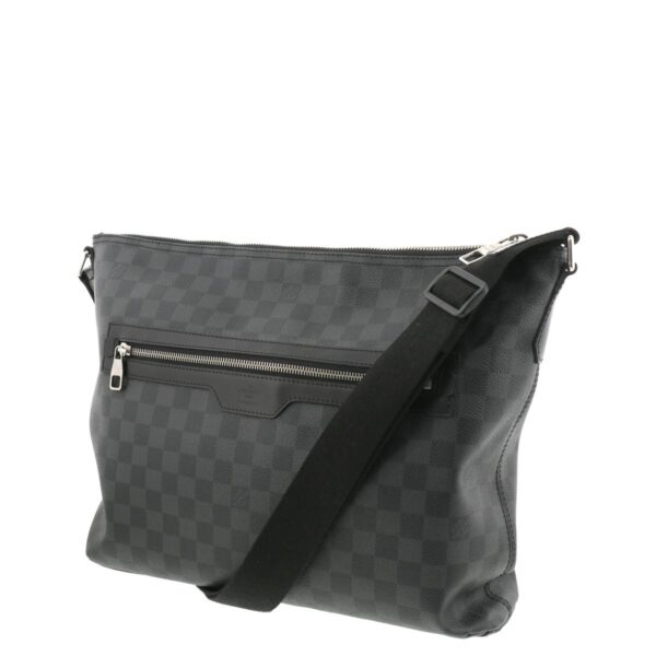 1240005017327 2 Louis Vuitton Mick GM Shoulder Bag Damier Graphite Black