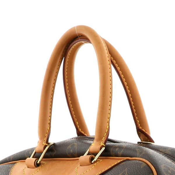 1240005017386 4 Louis Vuitton Bowling Vanity Deauville Handbag Monogram Brown