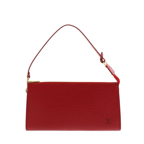 1240005017588 1 Louis Vuitton Pochette Accessoire Clutch Bag Epi Rouge Red