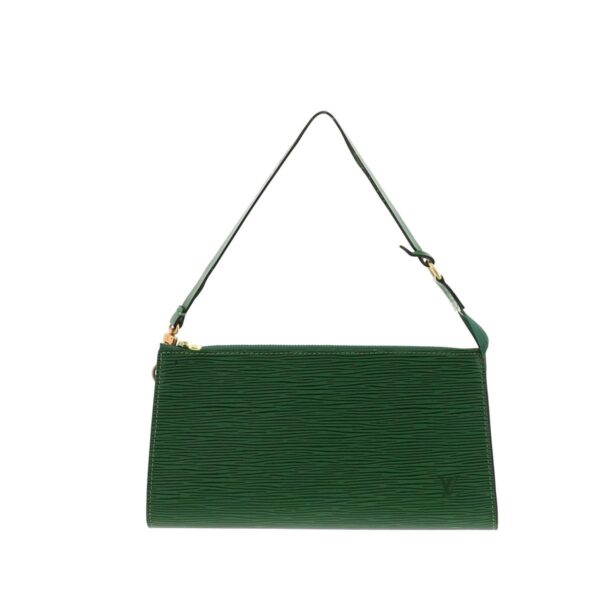 1240005017641 1 Louis Vuitton Pochette Accessoire Clutch Bag Epi Green