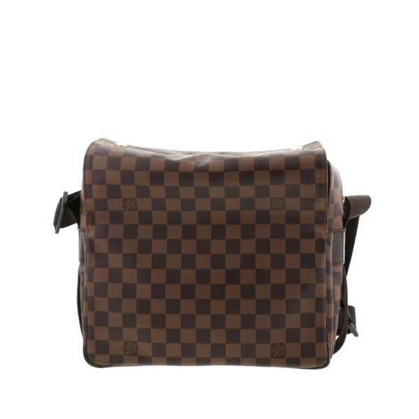 1240005017787 3 Louis Vuitton Naviglio Shoulder Bag Damier Ebene Brown