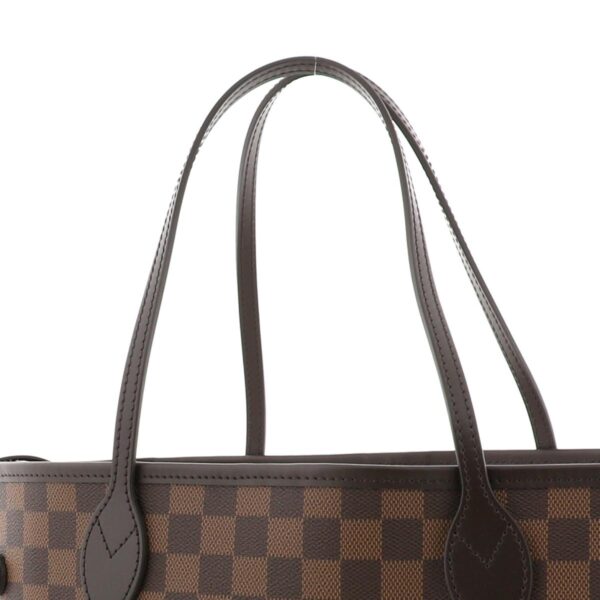 1240005017801 3 Louis Vuitton Neverfull MM Tote Bag Damier Ebene Brown