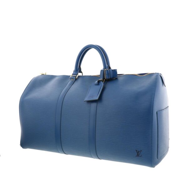 1240005017954 2 Louis Vuitton Keepall 50 Bag Epi Blue